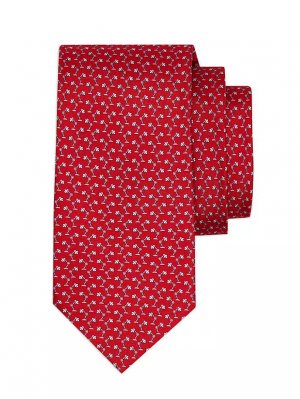 Настольная лампа Шелковый галстук , красный Ferragamo