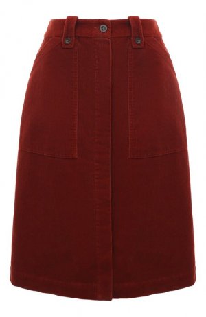 Вельветовая юбка A.P.C.. Цвет: красный