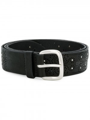 Perforated buckle belt Orciani. Цвет: черный