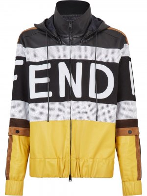 Куртка с логотипом Fendi. Цвет: черный
