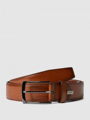 Кожаный ремень с металлической пряжкой Lloyd Men's Belts, коньячный цвет Men's Belts