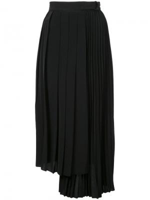 Плиссированная юбка Robert Rodriguez Studio. Цвет: черный