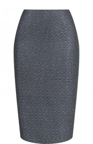 Твидовая юбка-карандаш St. John. Цвет: темно-серый