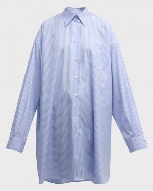 Полосатая рубашка-туника Maison Margiela