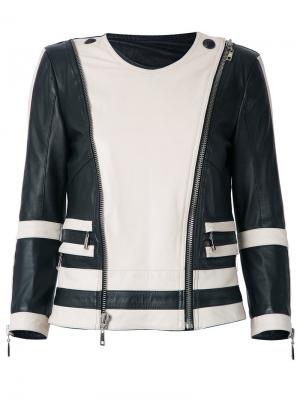 Leather jacket Andrea Bogosian. Цвет: none