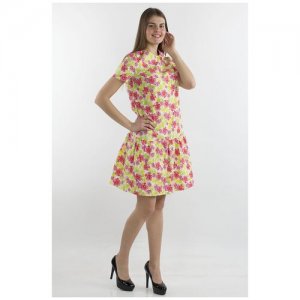Летнее платье с цветами (9553, розовый, размер: 46) Bast. Цвет: розовый