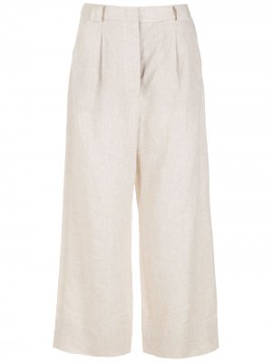 Укороченные брюки Rosalia со складками Nk. Цвет: бежевый