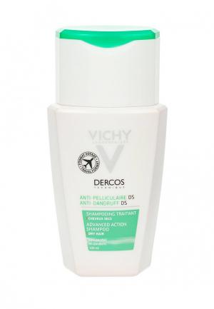 Шампунь Vichy Интенсивный Dercos против перхоти для сухих волос 100 мл. Цвет: прозрачный