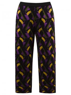 Cropped pattern knit trousers Gig. Цвет: чёрный