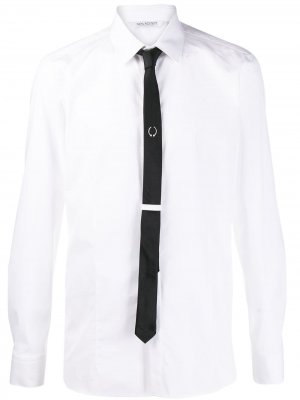 Рубашка с контрастным галстуком Neil Barrett