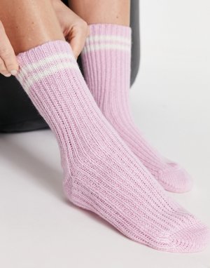 Носки с полосками -Фиолетовый цвет Topshop