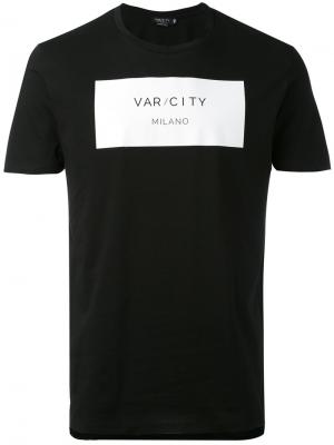Футболка с логотипом Var/City. Цвет: чёрный