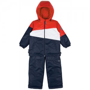 5019В Комплект COLORBLOCK (куртка+брюки), 98 красный/синий LEO. Цвет: красный/синий