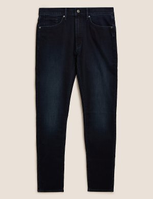 Эластичные джинсы скинни, Marks&Spencer Marks & Spencer. Цвет: глубокий чернильный