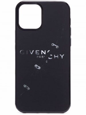 Чехол для iPhone 12 с эффектом Trompe Lœil Givenchy. Цвет: черный