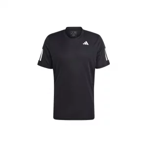 Мужская теннисная футболка Club с 3 полосками, черная IS2296 Adidas