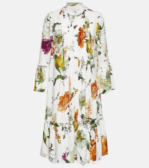 Платье миди Winford с цветочным принтом ERDEM, разноцветный Erdem