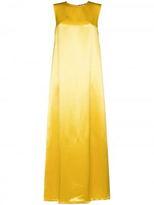 Платье без рукавов с круглым вырезом Raf Simons. Цвет: желтый
