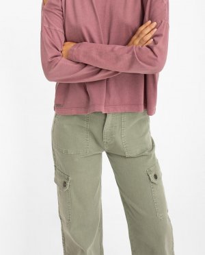 Женские широкие брюки со шлевками для ремня и боковыми карманами , зеленый Noon. Цвет: зеленый