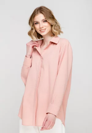 Рубашка женская РБ005 розовая 46 RU Fors. Цвет: розовый