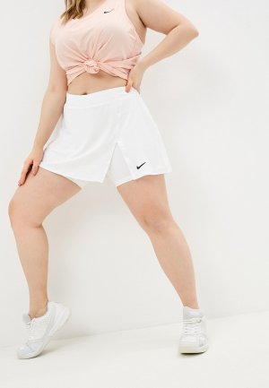 Юбка-шорты Nike W NKCT DF VCTRY SKIRT STR PLUS. Цвет: белый