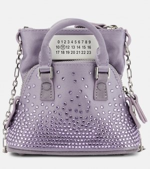 5AC Classique Детская кожаная сумка через плечо , фиолетовый Maison Margiela
