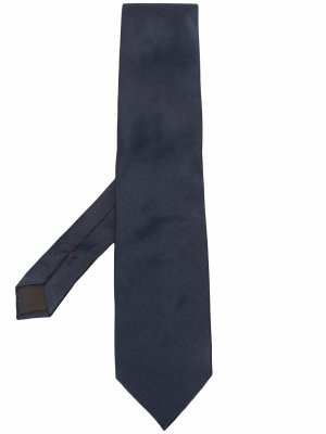 Шелковый галстук Caruso. Цвет: синий