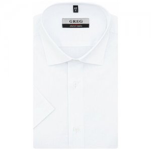 Рубашка , размер 174-184/39, белый GREG. Цвет: белый