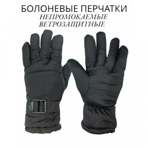 Перчатки , размер 9.5, черный Liliya. Цвет: черный