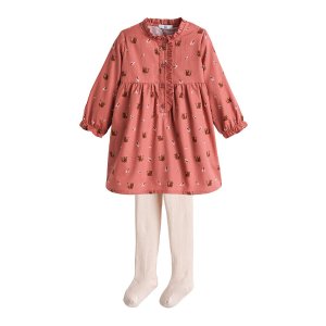 Комплект раздельный из платья и LA REDOUTE COLLECTIONS. Цвет: розовый