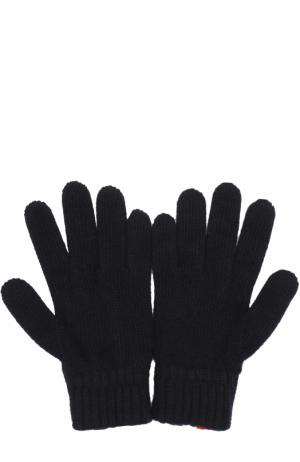 Шерстяные перчатки Moncler Enfant. Цвет: темно-синий