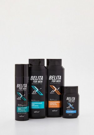 Набор для ухода за волосами Bielita For Men, 400+400+25+150 мл.. Цвет: прозрачный