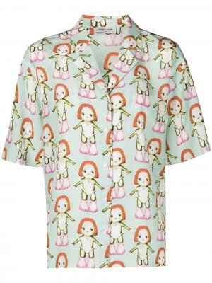 Рубашка Imo с принтом Margot Sandy Liang. Цвет: зеленый