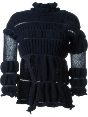 Эластичный свитер с вырезными деталями Helen Lawrence. Цвет: синий