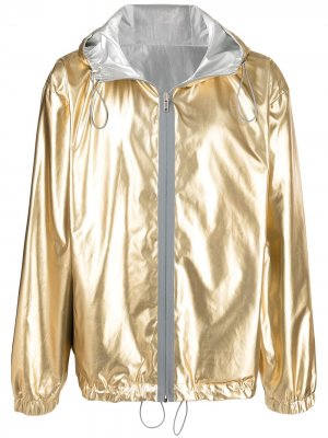 Легкая куртка с эффектом металлик Zilver. Цвет: золотистый