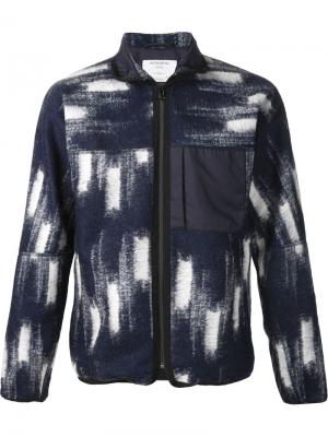 Флисовая куртка на молнии Patrik Ervell. Цвет: синий