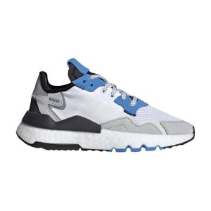 Детские кроссовки adidas Nite Jogger J White Real Blue Cloud-White EE6440