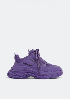 Кроссовки BALENCIAGA Triple S sneakers, фиолетовый
