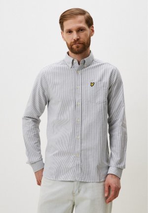 Рубашка Lyle & Scott Stripe Oxford Shirt. Цвет: серый