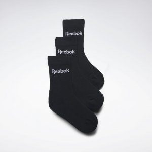 Детские носки, 3 пары Reebok. Цвет: black