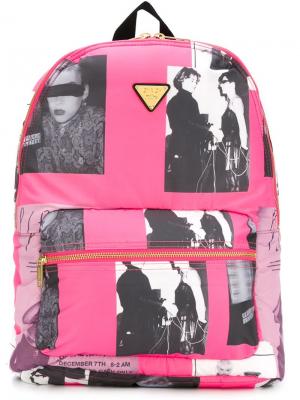 Рюкзак с принтом Joyrich. Цвет: розовый и фиолетовый