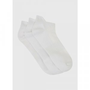 Носки OSTIN, 3 пары, размер 45-47, белый O'STIN. Цвет: белый