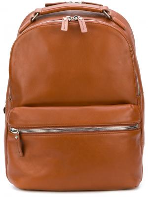 Рюкзак с передним карманом Shinola. Цвет: коричневый