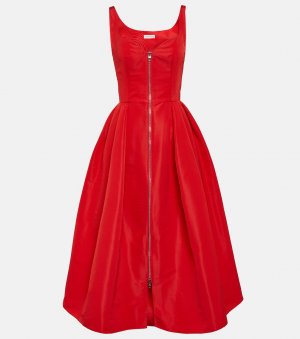 Платье миди polyfaille Alexander Mcqueen, красный McQueen