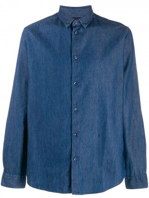Джинсовая рубашка на пуговицах Natural Selection. Цвет: синий