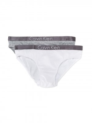 Набор из двух трусов Teen с логотипом Calvin Klein Kids. Цвет: серый