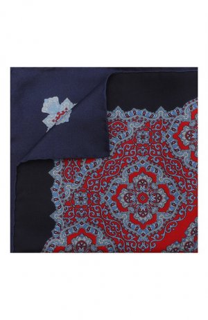 Шелковый платок Stefano Ricci. Цвет: синий