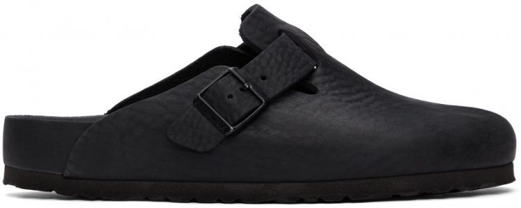 Black Leather Narrow Exquisite Boston Loafers Birkenstock. Цвет: black