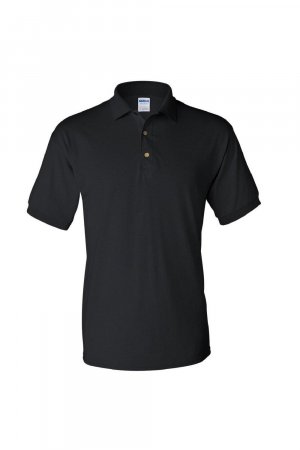 Рубашка поло из джерси DryBlend для взрослых с короткими рукавами , черный Gildan