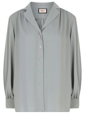 Блуза однотонная SHATU. Цвет: серый